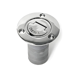 Горловина заливная SUNFINE SF30606-4 прямая 85мм для шланга Ø38мм из нержавеющей стали SS316 с пометкой DIESEL