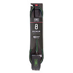 Лиш страховочный для SUP-досок Ocean & earth Premium One-XT lp80xt-lime-8 2400x7мм ремешок 50мм с мягкой подкладкой зеленый