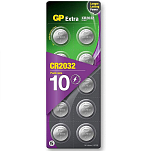 Gp batteries GD095 Cr2032 Кнопка Батарея 10 единицы Бесцветный Multicolor