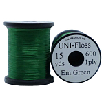 Uni products ZUFR15EG-UNIT линия Floss Rayon 600 Deniers 12.6 m  Emerald Green