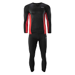 HI-TEC M000190214-XL Набор базовых слоев Kamo Черный Black / Haute Red XL