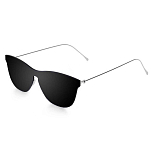 Ocean sunglasses 23.4 поляризованные солнцезащитные очки Genova Space Flat Smoke Metal Matte Black Temple/CAT3