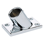 Seachoice 50-37901 60° Прямоугольная направляющая база Серебристый Silver 7/8´´ 