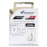 Hayabusa CHINU-1/0 Chinu 121 Крюк Бесцветный  Black Nickel 1/0 (0.33 mm / 6 hooks) 