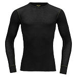 DEVOLD OF NORWAY GO151224A-960A-XL Базовый слой с длинным рукавом Wool Mesh 190 Черный Caviar XL