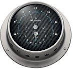 Barigo 003877 Racing 85 Термогигрометр из нержавеющей стали Grey / Black 110 x 32 mm