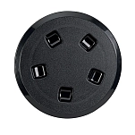 Can 65394 5´´ Инспекционный лючок/люк регистрации Asa Black 13 cm