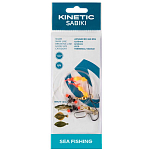 Kinetic F170-064-039 Sabiki Advanced 360 Рыболовное Перо Бесцветный Yellow / Orange