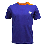 Colmic ABT016G Футболка с коротким рукавом Logo Фиолетовый Blue / Orange 4XL