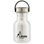 Laken BSB35 Basic 350ml Крышка из нержавеющей стали и бамбука Серебристый Silver