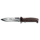 Купить Walther 105-50738 P38 Фиксированный отрезной нож Drppoint Серебристый Brown / Silver  Hunt 7ft.ru в интернет магазине Семь Футов