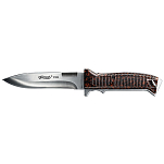 Walther 105-50738 P38 Фиксированный отрезной нож Drppoint Серебристый Brown / Silver  Hunt