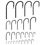 Asari A691NS-4 Universal Sandworm 691 Крюк Черный  Nickel (25 pcs) 4 