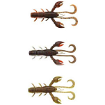 Berkley 1570938 Hollow Craw Мягкая приманка 70 mm Золотистый Dark Cray UV Claw