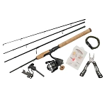 Abu garcia 1612526 Вращающееся комбо Diplomat Wilderness Survival Black / Green 1.98 m