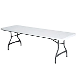 Lifetime 92124 Складной кемпинговый стол Серебристый White / Grey 244x76x74cm