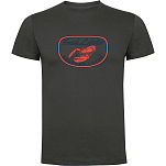 Kruskis CA65500546C072 Футболка с коротким рукавом Fresh Lobster Серый Dark Grey 2XL