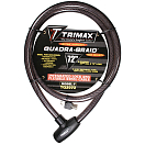 Купить Trimax locks 255-TQ2072 Quadra-Braid Замок Черный 7ft.ru в интернет магазине Семь Футов
