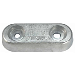 Tecnoseal 2626026 Овал Zinc Анод  Silver 100 x 45 x 18 mm 