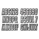 Купить Trac outdoors 328-SIBLK320 Series 350 Регистрационное письмо Серый Silver / Black 7ft.ru в интернет магазине Семь Футов