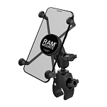 Крепление для большого телефона RAM MOUNTS X-Grip со струбциной Tough-Claw 16 - 29 мм, короткий крон  RAM-B-400-A-HOL-UN10BU