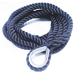 Forniture nautiche italiane 812718 15 m Высокопрочная двойная витая веревка из нержавеющей стали Blue 18 mm 
