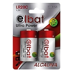Elbat EB0323 LR20C Щелочная батарея 2 единицы Multicolor