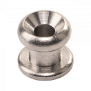 Брезентовая пуговица / держатель шокового шнура / нержавеющая сталь / 11 x 10 мм