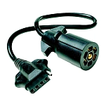 Fultyme rv 590-1001 Адаптер с 7-контактного круглого на 5-контактный плоский Зеленый Black 45.72 cm