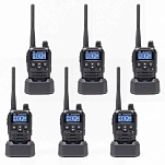 PNI pni-r45-6 рация PMR R45 Pro 6 Единицы Black 30x40x18
