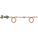 Eno 2402360 Gas Комплект соединения цилиндра Золотистый Orange / Bronze