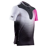 X-BIONIC CF-RTPSS25M-P120-L Базовый слой с коротким рукавом CoreFusion Run Dot Fade / White / Neo Pink L
