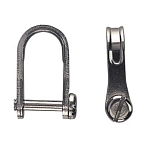 Plastimo 13691 Flat Screw Type Pin Shackle  Stainless Steel 5 mm (2 pcs)
