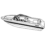 Carver industries 500-77120F10 V I/O 500-77120F10 Крышка лодки Серебристый 20´ 