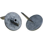 Martyr anodes CM46399A Хвост Alpha One Gene II Алюминиевый анод Серебристый