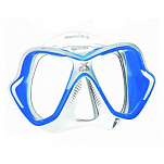 Маска для плавания двухлинзовая из бисиликона Mares X-Vision LiquidSkin 411045 прозрачно-синий/сине-белый