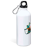 Kruskis MD4049S101C143 Breathe Алюминиевая бутылка для воды 800ml Бесцветный White