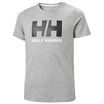 Helly hansen 41709_949-14 Футболка с коротким рукавом Logo Grey Melange 22x13x5 13-14 Years