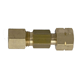 Talamex 90500560 Газовая арматура прямое соединение латунь 1/4´´ 8 сжатие Икс 1/4´´ Левая резьба Коричневый