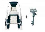 SEATEC YACHTING 225 + HONDA 2.3 Dinghy Set / темно-синий