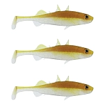 Westin P228-309-221-UNIT Мягкий приманка Stanlet The Stickleback Shadtail 7g 90 mm 3 Единицы Motoroil Gold