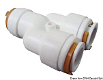 Быстроразъемный Y-образный фитинг для водопроводных систем KP диаметр 12 мм тип "мама", Osculati 17.111.10