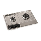 Купить Плита газовая двухконфорочная встраиваемая ENO MASTER-2 432040010785 472x342x77мм 1,75-2,5кВт со стеклянной крышкой и газ-контролем 7ft.ru в интернет магазине Семь Футов