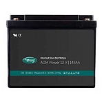 Whisper power 40290062 Аккумулятор AGM Power Glass Matt 145Ah 12V Black