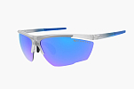 Спортивные очки Demetz Relief L / Matte Crystal / Matte Blue 67-13 Grey Polarized Mirror Electric Blue Cat.3, relief7654se67
