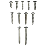 Seachoice 50-59424 72 Куски Нажатие Винт Комплект Серебристый Clear