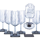 SILWY KO-WI-C-6 Магнитный пластиковый бокал для вина / набор из 6 шт.