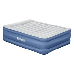 Bestway 67690 Надувной матрас Tritech Queen Built-in AC Pump Blue / Grey 203x152x61 cm
