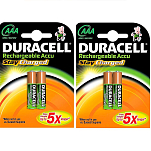 Duracell LR03DURALOKB2 Перезаряжаемый A AA Duralock 800 2 единицы Черный Black