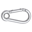 Купить Talamex 74216132 Карабин с ушком и фиксатором Серебристый Grey 70 mm  7ft.ru в интернет магазине Семь Футов